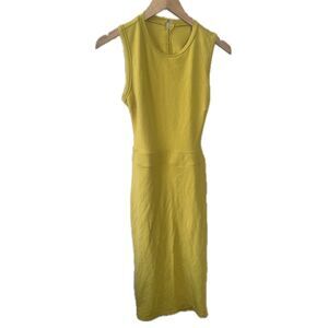 Privee Label Women's Sleeveless Open Back High Neck Bodycon Midi Dress L